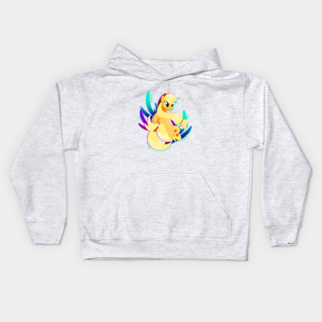 Seapony Applejack Kids Hoodie by Ilona's Store